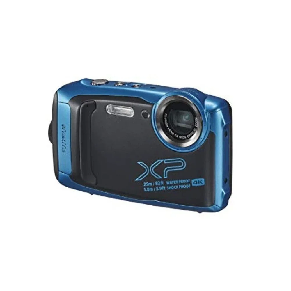 FujiFilm FinePix XP140 Digital Camera Waterproof Sky Blue Complete Bundle